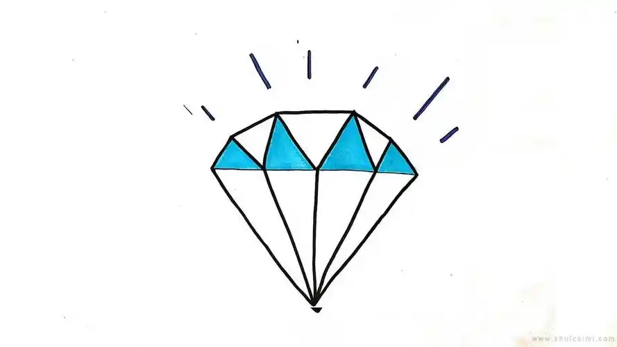 宝石简笔画详细步骤教程大全