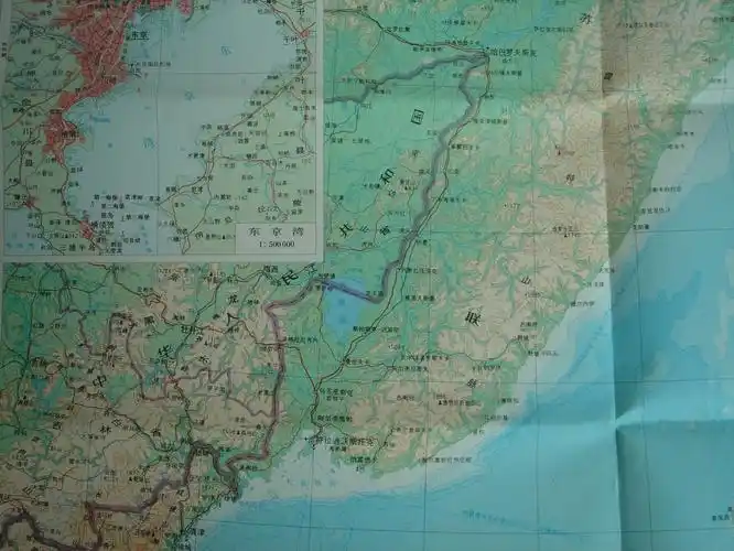 日本地图 分层设色 地形版 1976年8月1版1印 拍品编号:14901617