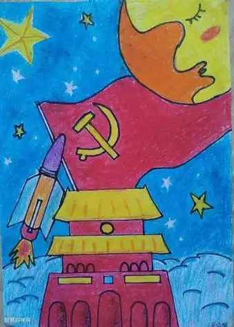 我向党旗敬个礼简笔画党旗简笔画 党旗简笔画怎么画党旗简笔画不涂色