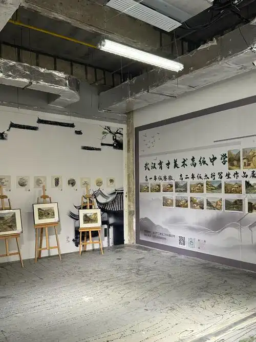 武汉育才美术高中画展