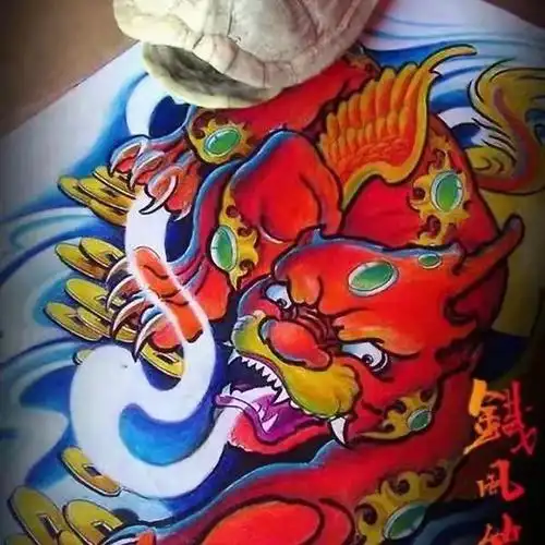 招财貔貅纹身手稿来一波