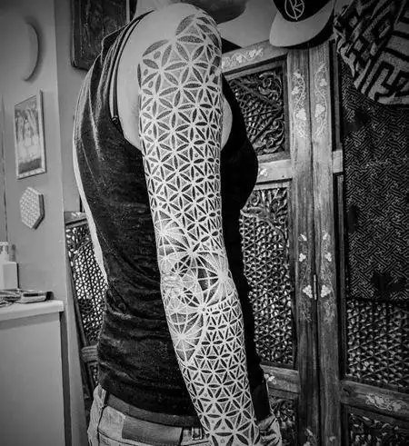 花臂纹身图案大全_花臂纹身图片_纹身花臂手稿_半臂纹身_第131页