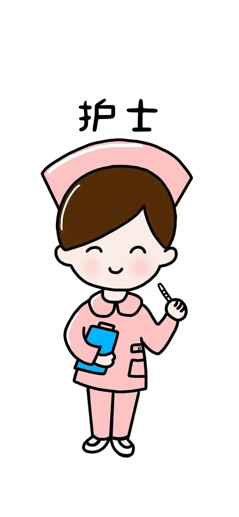 护士简笔画来啦～#简笔画 #育儿简笔画 #护士简笔画#职业简 - 抖音