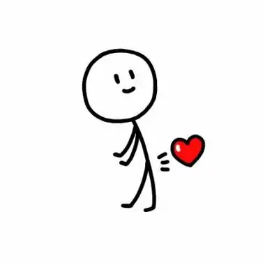 爱心小人简笔画头像图片大全