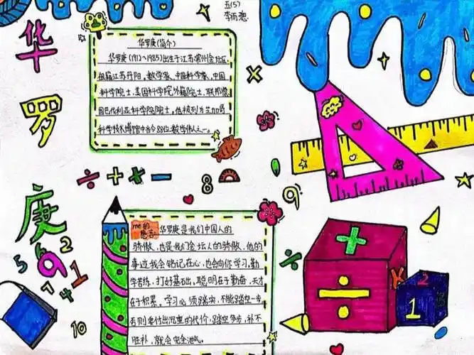 近现代数学家的故事手抄报