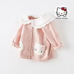 davebella戴维贝拉女童外套春装儿童针织童装小童衣服宝宝上衣