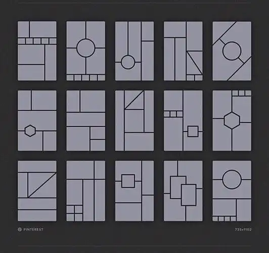 设计秀# 多图排版设计,针对不同规格的图片形式,给出不同的排版形式