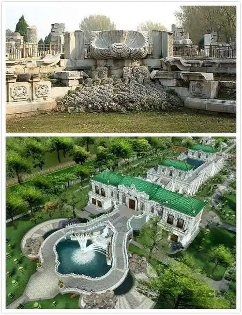 圆明园复原图遗址与3d图片的对比更加震撼