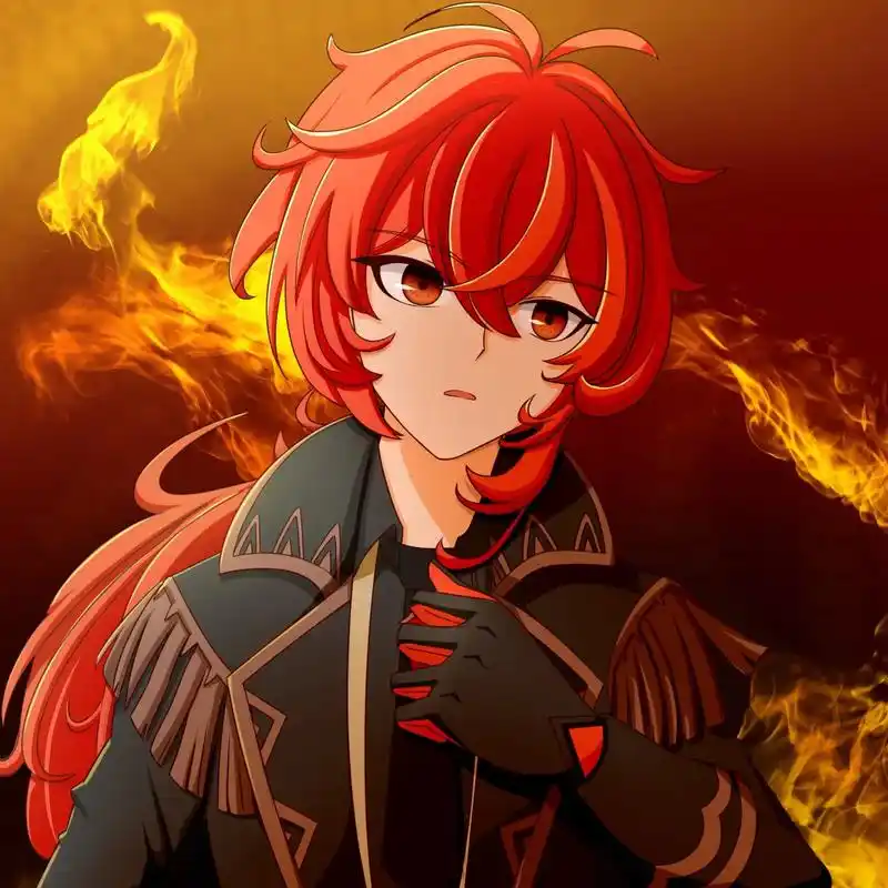 【原神头像】提瓦特男团,画了好久啊……#原神同人 #迪卢克  - 抖音