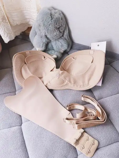 这款无肩带内衣绝了蹦迪都不会掉