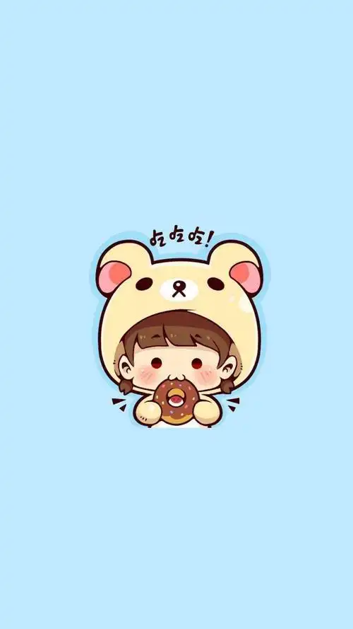 手绘可爱卡通锁屏,高清图片,手机锁屏桌面-壁纸族
