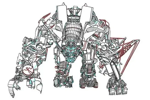 变形金刚大力神电影超精细版纸模型
