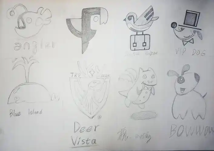 第一天作业:临摹logo草图 - 云琥在线 - 互联网视觉设计在线培训专家