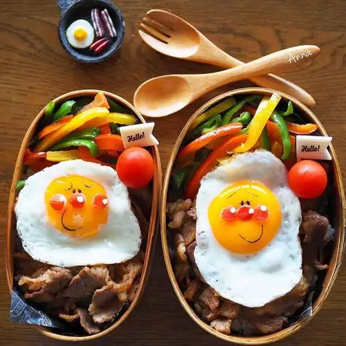 卡通造型的每日便当,太可爱了 ins:nariselu