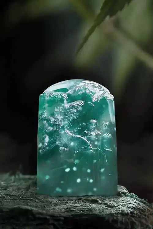 玉雕61寓情于景世界上醉美的雪景可能在翡翠里