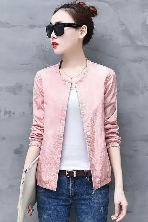 外套女2020春装新款韩版短款百搭大码薄外套春季开衫长袖上衣