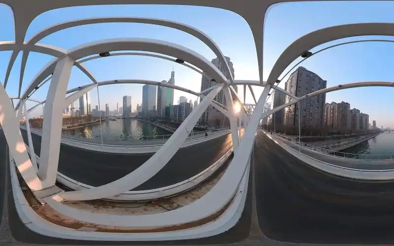 insta360全景航拍天津海河