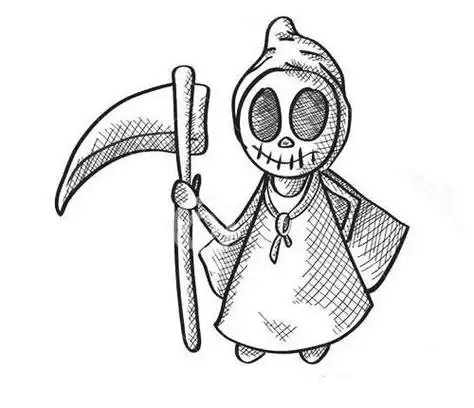 小鬼恐怖简笔画