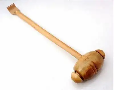 不求人锤痒痒挠按摩锤两用双头挠痒痒扒抓背器抓痒捶背器木质