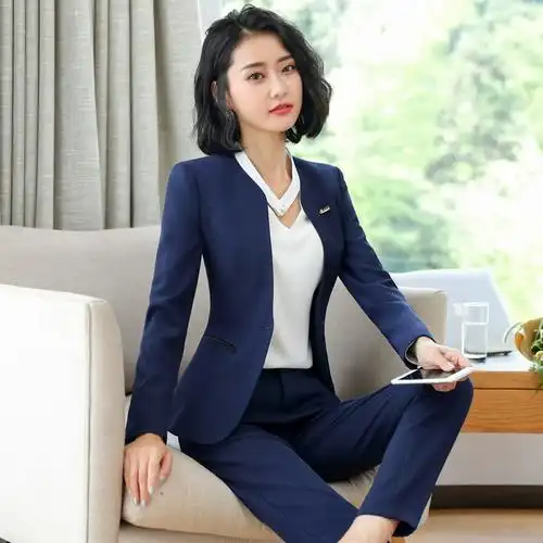 三件套春秋时尚女装女面试正装套装职业装西装气质工装白领工作服