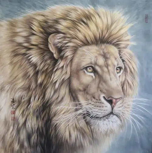 温光工笔动物画作品欣赏