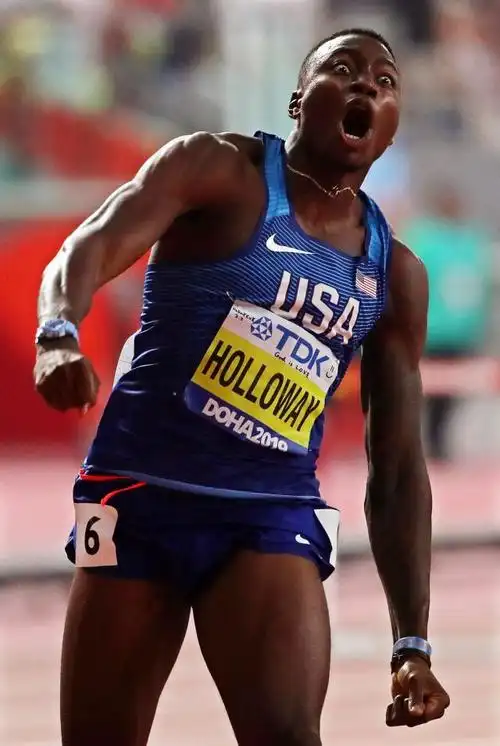多哈田径世锦赛:美国选手霍洛韦夺冠男子110米栏(2)