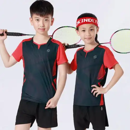 赛事威团购定制羽毛球服套装男女款儿童亲子运动服速干夏短袖训练比赛