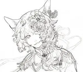 简笔画玉面狐狸动漫人物狐狸简笔画动漫狐狸妖简笔画动漫狐狸少女简笔