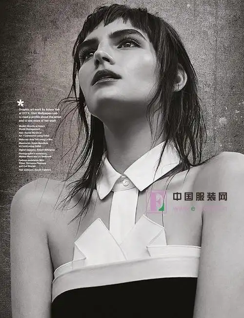 英国设计杂志《wallpaper》2013年3月刊封面大片,本组照片以黑白为