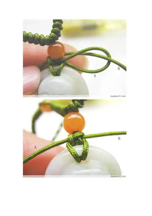 玉坠穿绳教程
