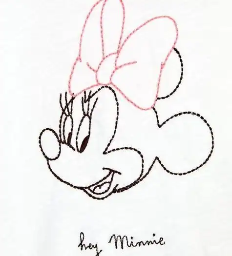 米妮卡通头像简笔画