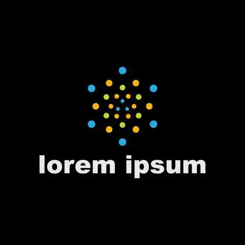 创意矢量现代彩色圆点背景