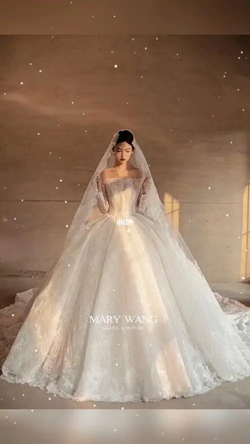 穿上这件婚纱一定是最美的新娘