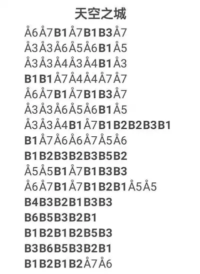 光遇天空之城乐谱及演奏教程分享