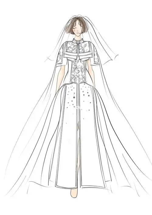 服装设计 | 礼服线稿练习