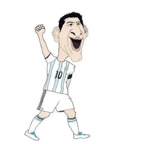 关于梅西的卡通头像