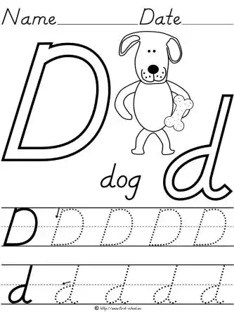 小写英文字母d简笔画第1页26个英文字母大小写手写体学生用可描红小写