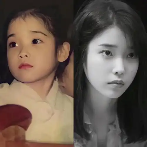 iu小时候的照片超级可爱