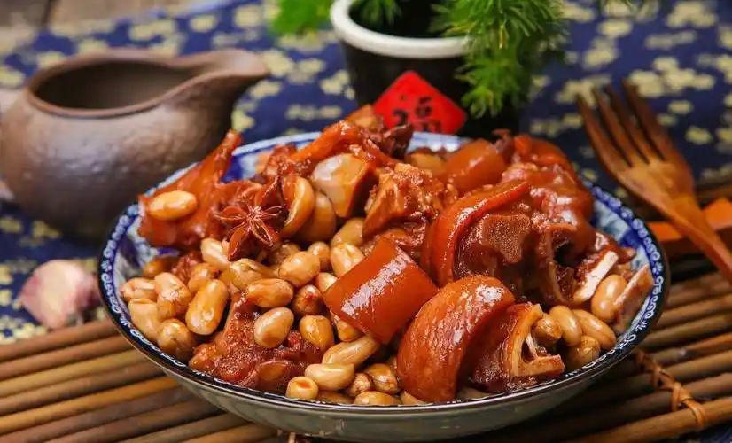 大厨教你黄豆花生炖猪脚的做法,肥而不腻软烂入味,好吃又下饭_料酒