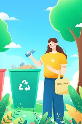 垃圾分类插画设计-垃圾分类插画素材-垃圾分类插画图片-觅知网