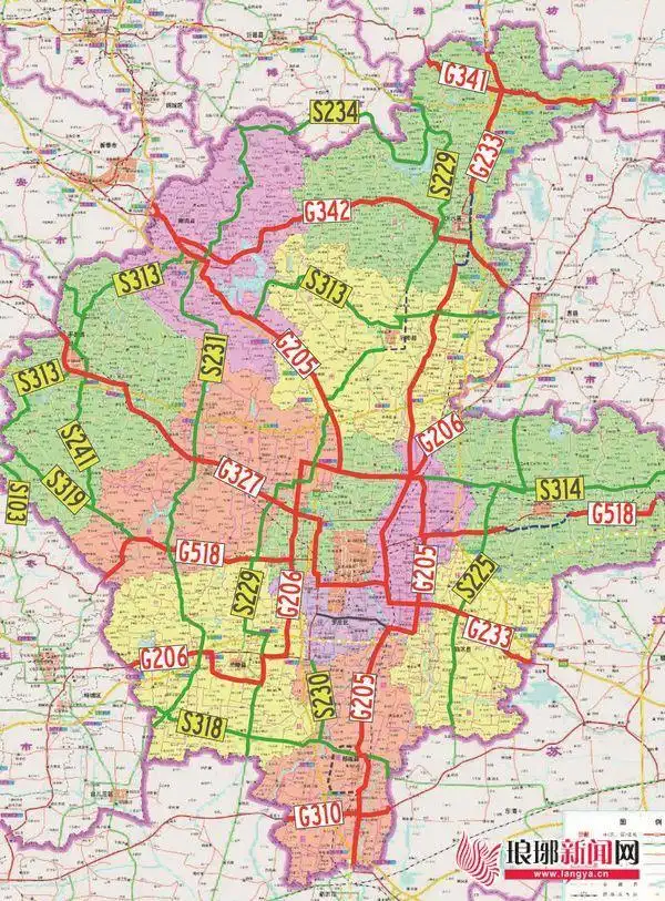 规范路网标识 临沂国省道总数将由22条调整为19条