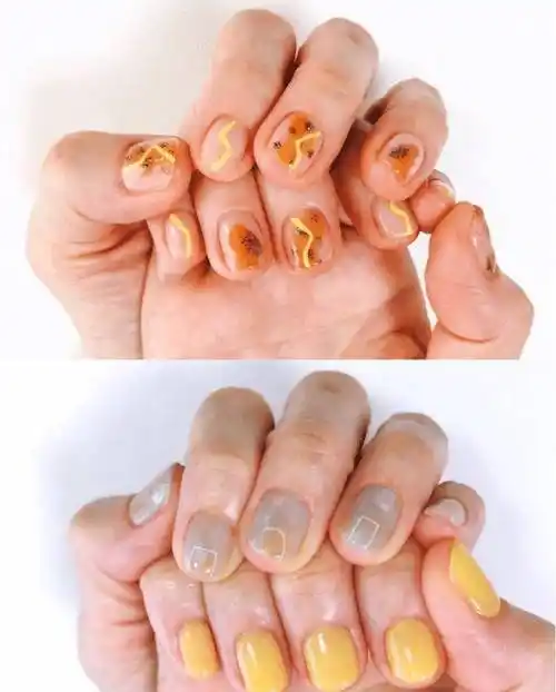 清新可爱手绘美甲,春日活泼气息满满,小仙女们别错过!_颜色_底色_图案