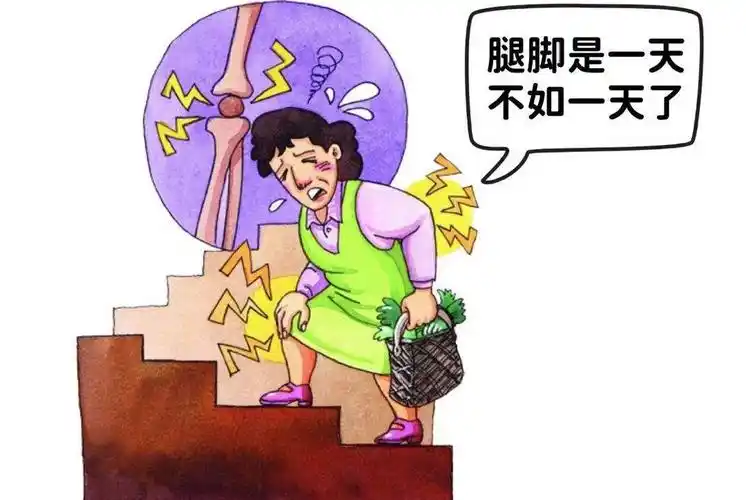 腿部无力,腿脚也没有原先灵便了.