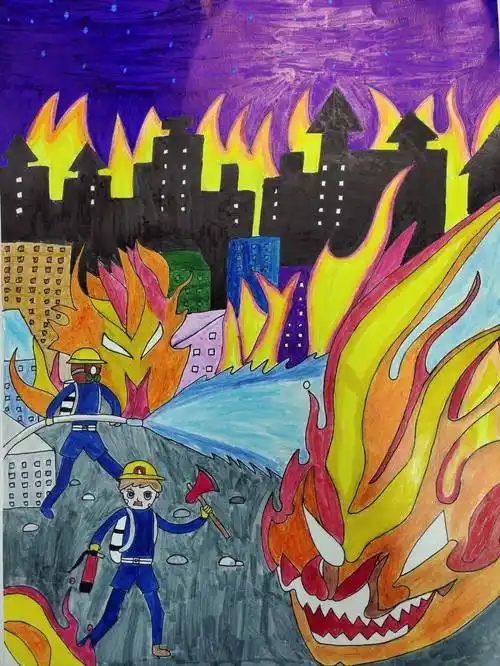 119消防宣传月绘画网络评选开始啦速来pick你心中的最佳画作