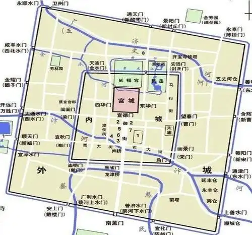 汴梁城金军看到宣化门外的有宽阔的护龙河,运用了叠桥法过河.