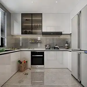 天津现代简约厨房装修效果图_天津现代简约厨房装饰设计图-天津