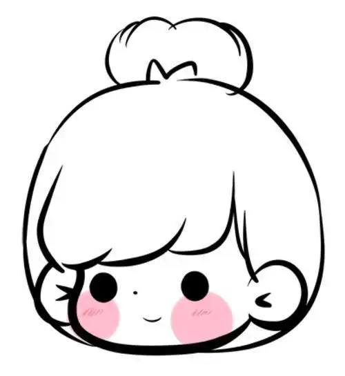 卡通 漫画 手绘 头像 线稿 1少女公主q萌版简笔画q萌动漫人物简笔画