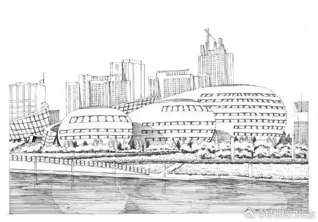 郑州这9处地标竟然是用钢笔画出的,太赞了!