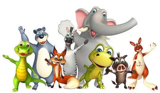 野生动物集合摄影图