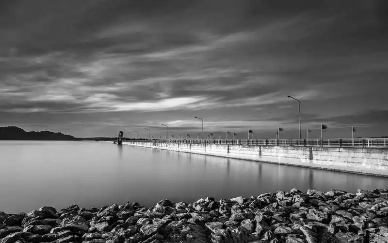 大海唯美黑白图片壁纸大全黑白美景大海唯美美景浩瀚大海海边